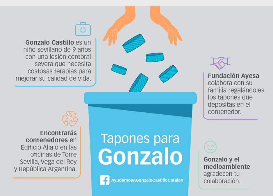 Campaña tapones para Gonzalo