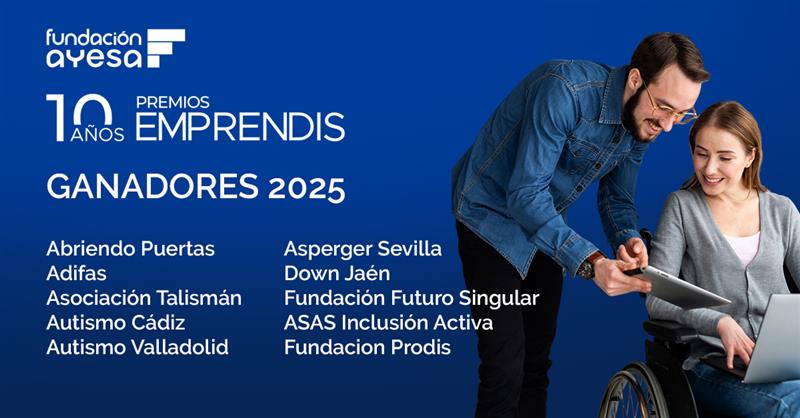 Entidades Ganadoras en la X Edición de los Premios Emprendis