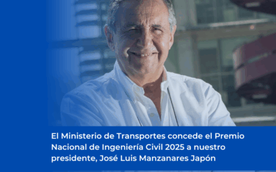 Premio Nacional de Ingeniería Civil 2025 a José Luis Manzanares Japón